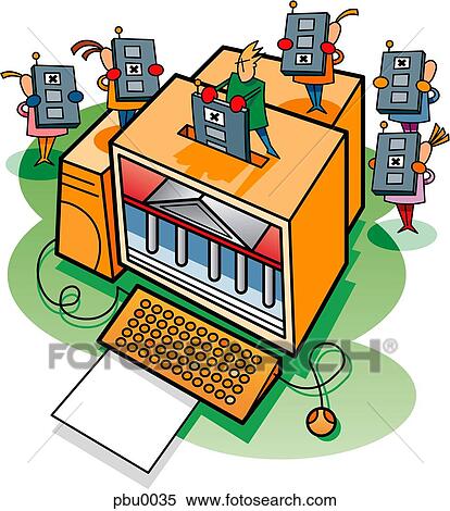 electronic voting system View Large Illustration Stock Illustration - electronic voting system. Fotosearch