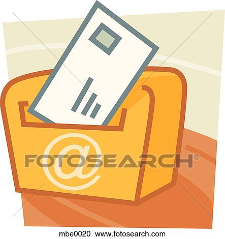 email inbox View Large Illustration Clipart - email inbox. Fotosearch