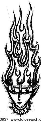 fiery woman View Large Illustration Stock Illustration - fiery woman. Fotosearch