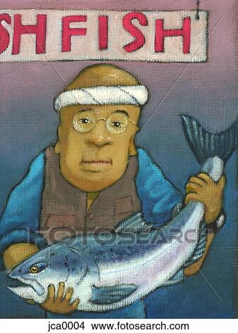fish market View Large Illustration Stock Illustration - fish market. Fotosearch