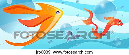 Stock Illustration - fish pond. Fotosearch