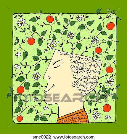 fruit tree View Large Illustration Drawing - fruit tree. Fotosearch