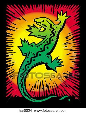 gecko View Large Illustration Stock Illustration - gecko. Fotosearch