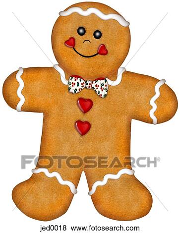 Stock Illustration - gingerbread man. Fotosearch