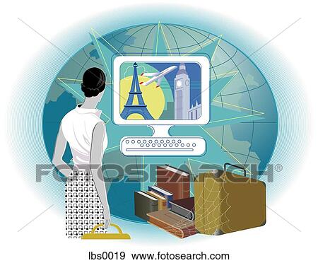 global travel View Large Illustration Stock Illustration - global travel. Fotosearch