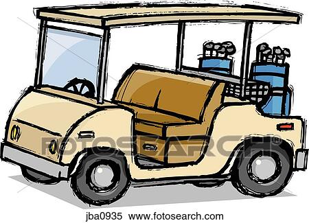 golf cart View Large Illustration Stock Illustration - golf cart. Fotosearch