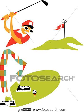 Stock Illustration - golfer. Fotosearch