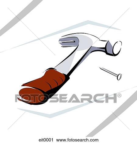 hammer View Large Illustration Clip Art - hammer. Fotosearch