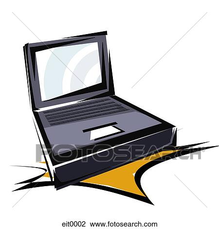 laptop View Large Illustration Drawing - laptop. Fotosearch