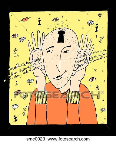 listening skills View Large Illustration Drawing - listening skills. Fotosearch