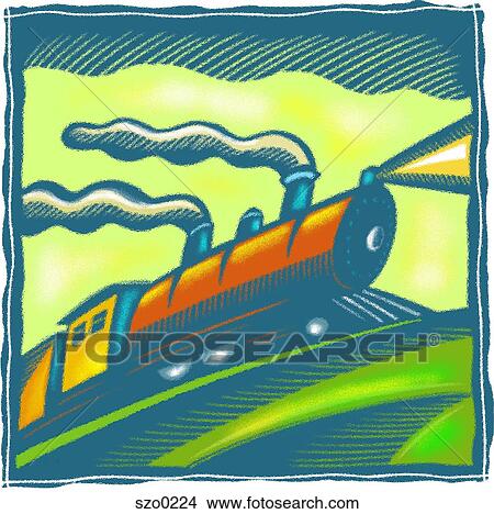 locomotive View Large Illustration Stock Illustration - locomotive. Fotosearch