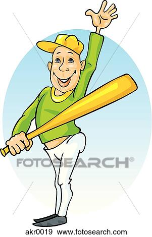 Stock Illustration - man in baseball uniform. Fotosearch