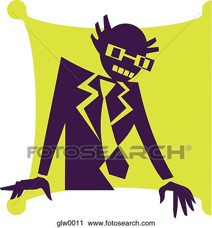 Clip Art - man in business suit. Fotosearch