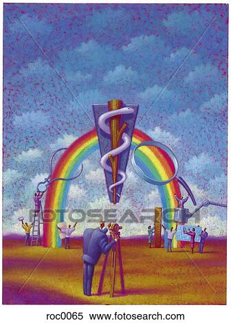 measuring a rainbow View Large Illustration Stock Illustration - measuring a rainbow. Fotosearch