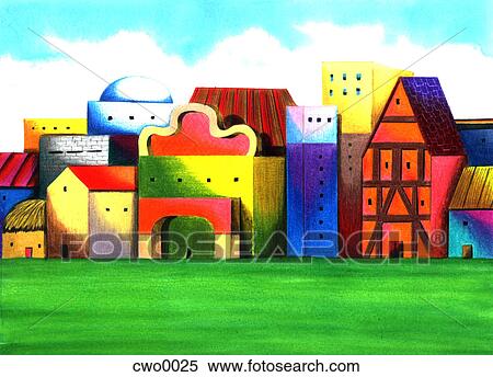 Stock Illustration - multicultural community. Fotosearch