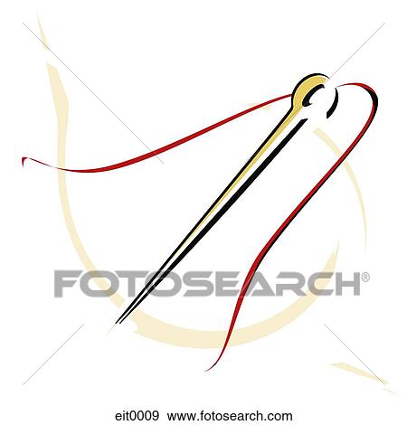 needle and thread View Large Illustration Stock Illustration - needle and thread. Fotosearch