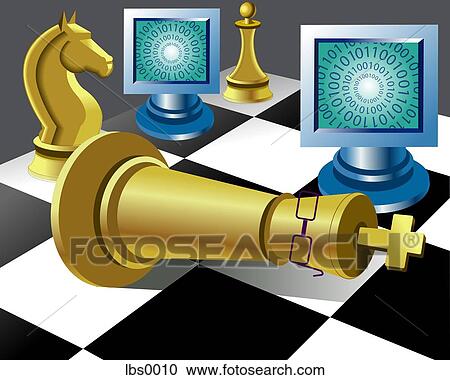 online chess View Large Illustration Clipart - online chess. Fotosearch