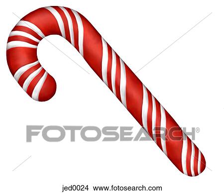 Stock Illustration - peppermint candy cane. Fotosearch