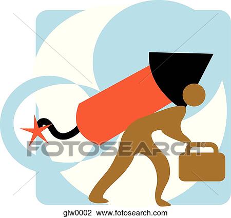 person with explosive View Large Illustration Drawing - person with explosive. Fotosearch