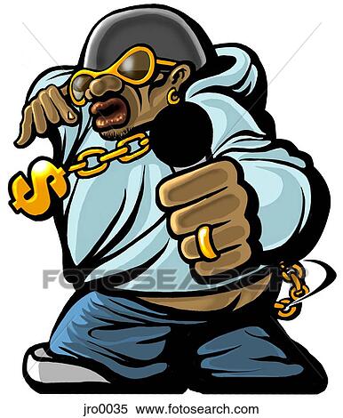 Stock Illustration - rapper. Fotosearch