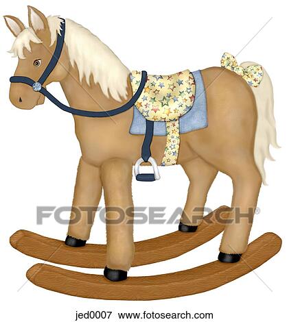 Stock Illustration - rocking horse. Fotosearch