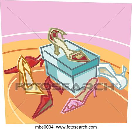 Stock Illustration - shoe collection. Fotosearch