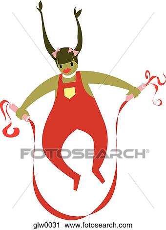 Clip Art - skipping rope. Fotosearch