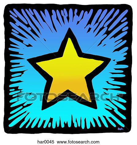 Stock Illustration - star in the sky. Fotosearch