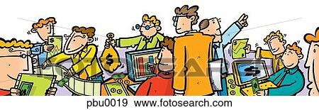stock brokers View Large Illustration Stock Illustration - stock brokers. Fotosearch