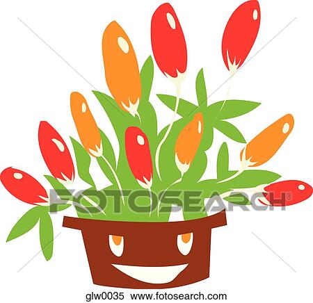 tulips View Large Illustration Stock Illustration - tulips. Fotosearch