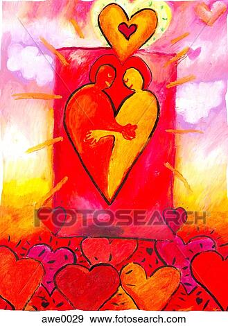two people hugging View Large Illustration Stock Illustration - two people hugging. Fotosearch