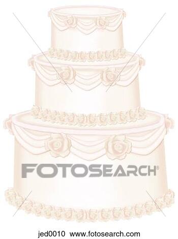 wedding cake View Large Illustration Clipart - wedding cake. Fotosearch