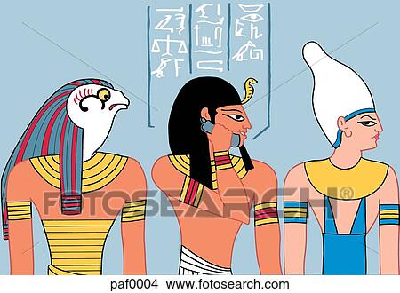 ancient egyptian on phone View Large Illustration Stock Illustration - ancient egyptian on phone. Fotosearch