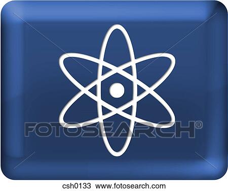 Drawing - atom. Fotosearch