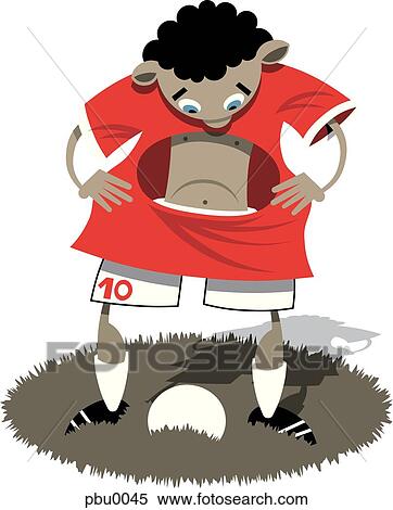 boy in large jersey View Large Illustration Stock Illustration - boy in large jersey. Fotosearch