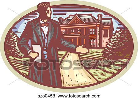 Stock Illustration - butler. Fotosearch