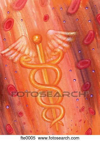 Stock Illustration - caduceus. Fotosearch