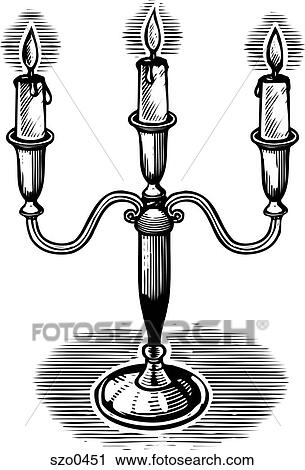 candelabra View Large Illustration Clip Art - candelabra. Fotosearch