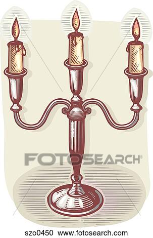 Clipart - candelabra. Fotosearch
