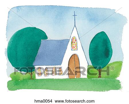 Stock Illustration - church. Fotosearch
