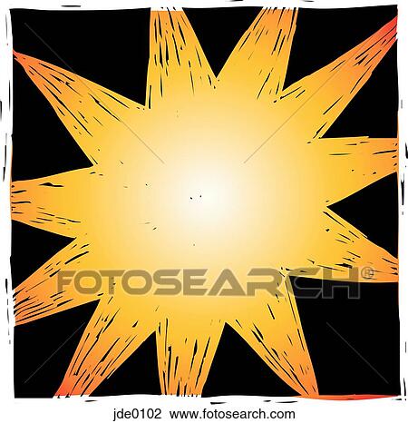 Drawing - explosion. Fotosearch