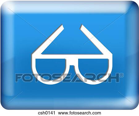 glasses View Large Illustration Clip Art - glasses. Fotosearch