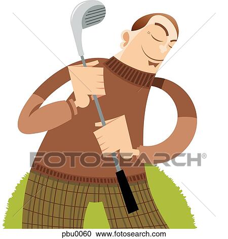 golfer View Large Illustration Clipart - golfer. Fotosearch