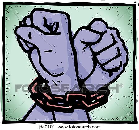 hands chained together View Large Illustration Clip Art - hands chained together. Fotosearch