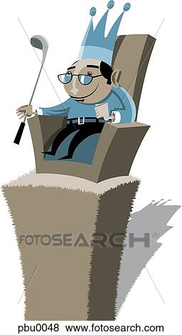 king of golf View Large Illustration Stock Illustration - king of golf. Fotosearch