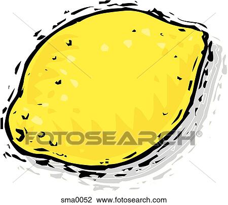 lemon View Large Illustration Drawing - lemon. Fotosearch