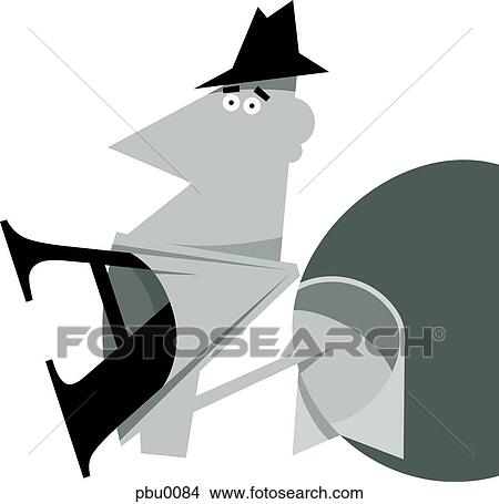 Stock Illustration - man eating the letter 'a'. Fotosearch