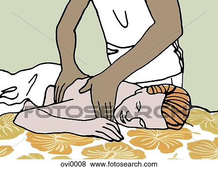 Stock Illustration - massage. Fotosearch