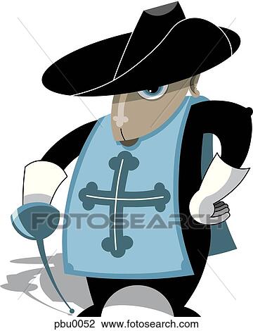 musketeer View Large Illustration Drawing - musketeer. Fotosearch