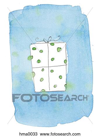 polka dot present View Large Illustration Drawing - polka dot present. Fotosearch